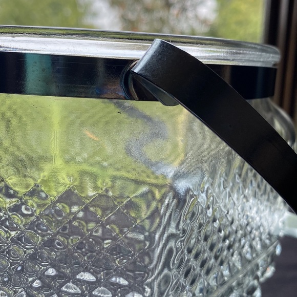 Vintage Anchor Hocking Wexford Pressed Glass Lidded Ice Bucket - Picture 8 of 8